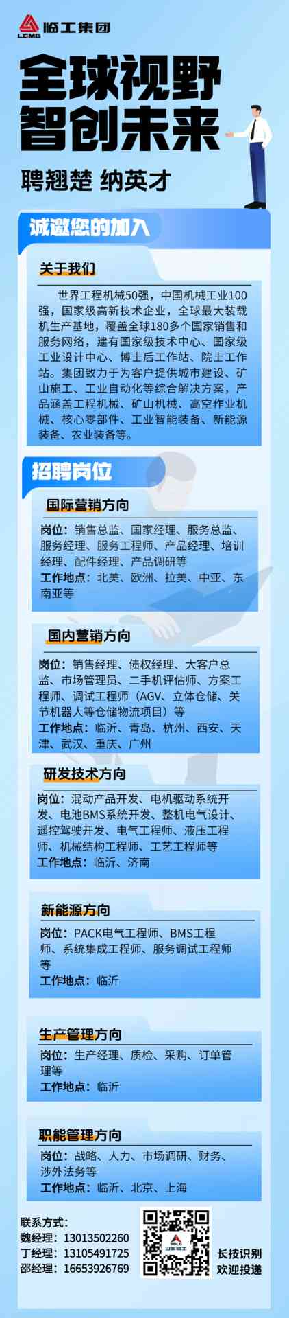 全球视野智创未来｜临工集团热招岗位全攻略(图1)