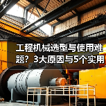 工程机械选型与使用难题?3大原因与5个实用解决方法(图3) 工程机械选型与使用难题?3大原因与5个实用解决方法(图3)