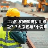 工程机械选型与使用难题?3大原因与5个实用解决方法(图4) 工程机械选型与使用难题?3大原因与5个实用解决方法(图4)