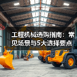 工程机械选购指南:常见场景与5大选择要点(图1) 工程机械选购指南:常见场景与5大选择要点(图1)