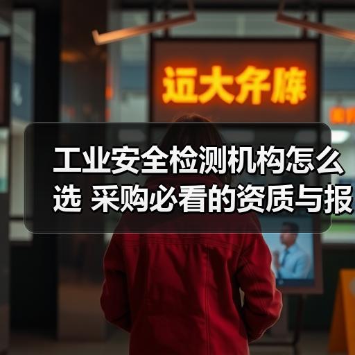工业安全检测机构怎么选 采购必看的资质与报价避坑要点 工业安全检测机构怎么选 采购必看的资质与报价避坑要点